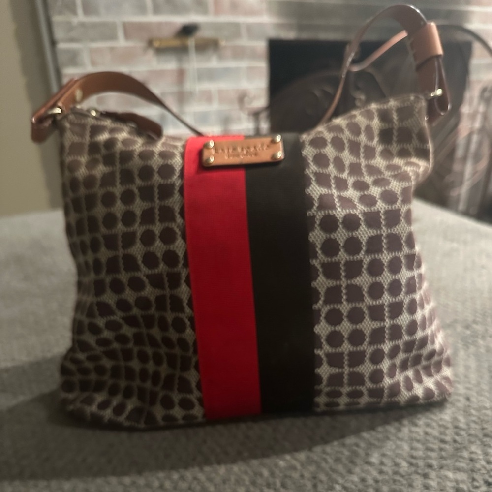 Kate Spade Red and Black Patterned Bag